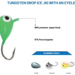Tungsten Drop Ice Jig With Eyelet